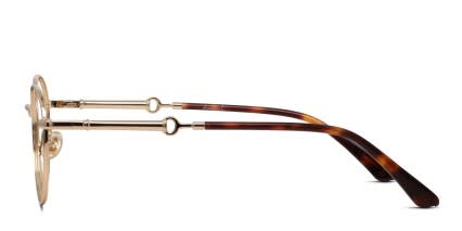 Amelia E. Waverley Gold glasses - Gold - Side View