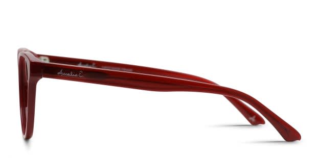 Amelia E. Europa Red Prescription Eyeglasses
