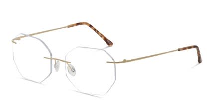 Ottoto Geo Gold glasses - Gold - Angle View
