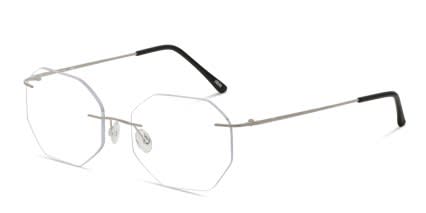 Ottoto Geo Silver glasses - Silver - Angle View