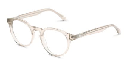 Muse Trippy Beige, Clear glasses - Beige / Clear - Angle View