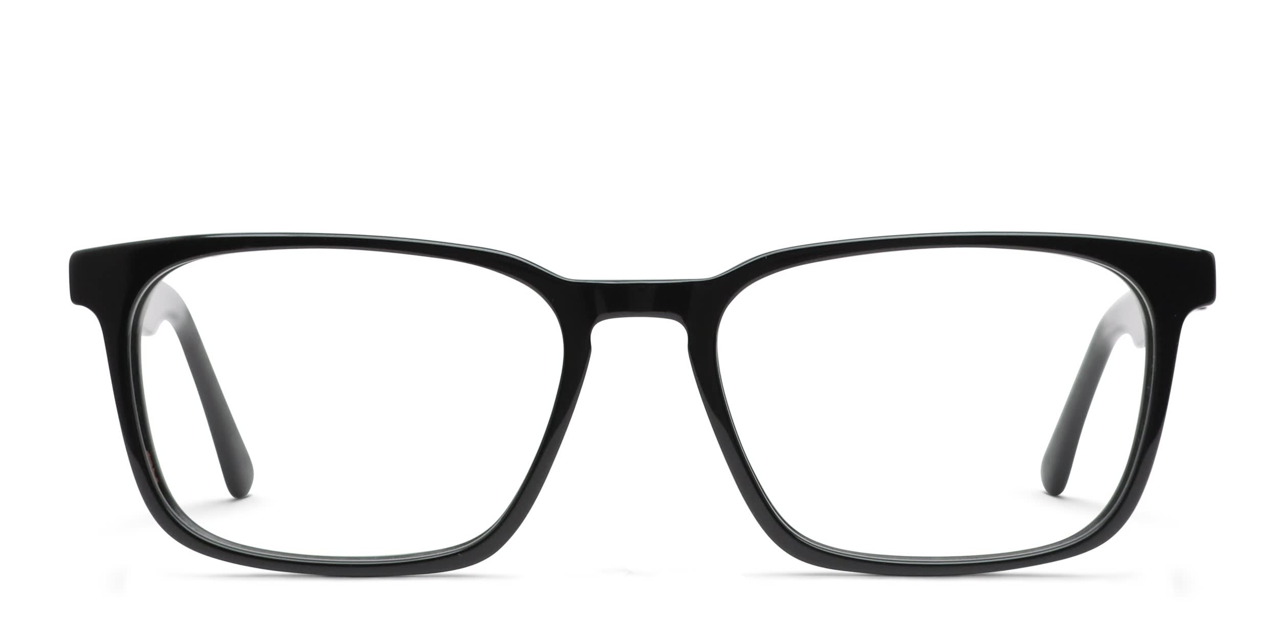 Anton Shiny Black Prescription Eyeglasses