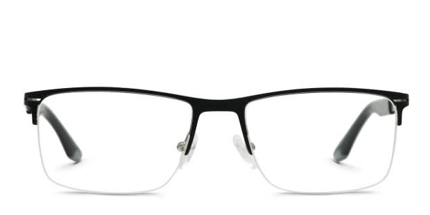 NEW Women MEET SEE Around Eyeglasses in Matte Black, Prescription Lenses (+1.00) November Rectangle Matte Black Full Rim Eyeglasses  main image 4