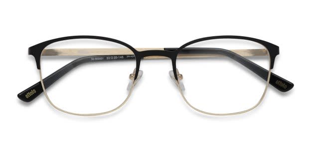 Ottoto Canton Black, Gold Prescription Eyeglasses