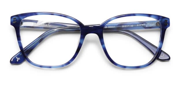 Amelia E. Chardonnay Blue, Tortoise Prescription Eyeglasses