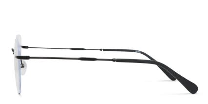 Peck Black glasses - Black - Side View