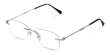 Understated Silver glasses - Silver - Angle View