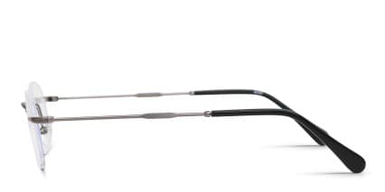 Understated Gunmetal glasses - Gunmetal - Side View