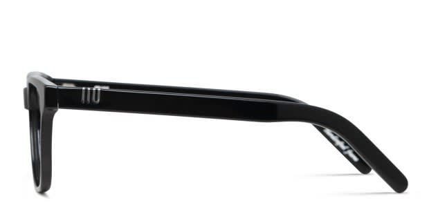 Muse Sweep Shiny Black Prescription Eyeglasses