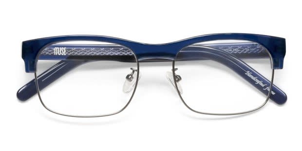 Muse Wideview Blue, Gunmetal Prescription Eyeglasses