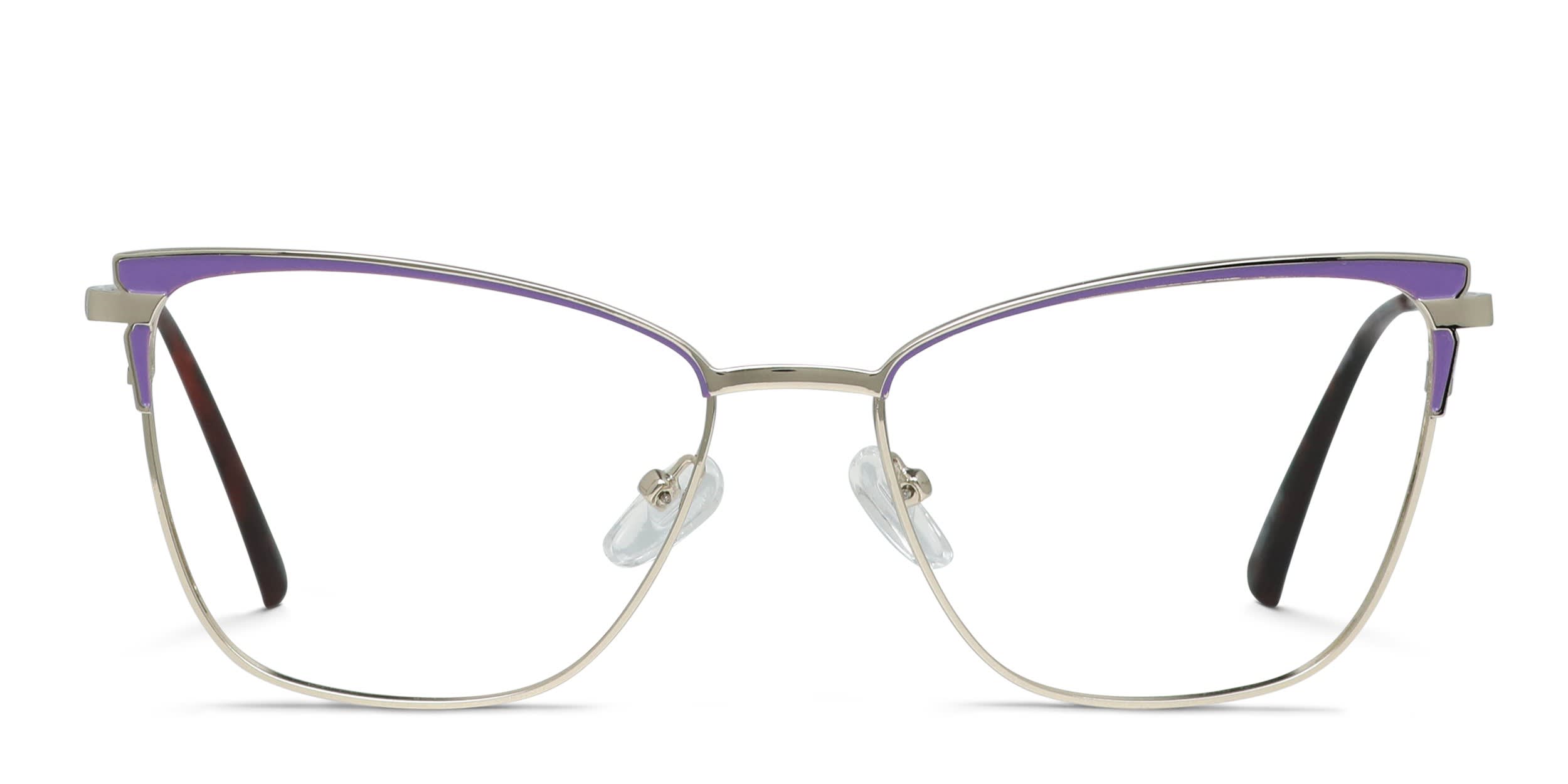 Fortuna Purple, Silver glasses - Purple / Silver - Frontal View