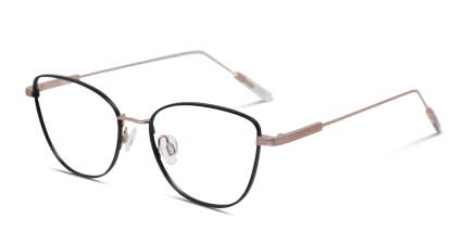 Ottoto Elba Black, Rose Gold glasses - Black / Rose Gold - Angle View