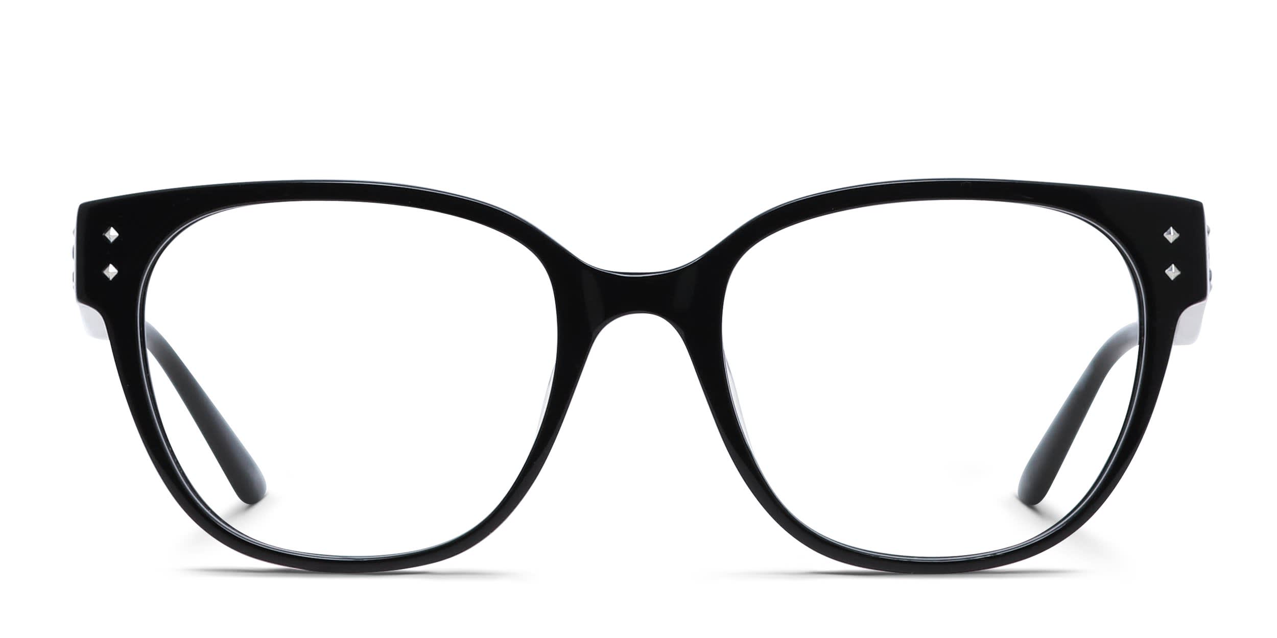 Amelia E. Nebula Shiny Black glasses - Shiny Black - Frontal View