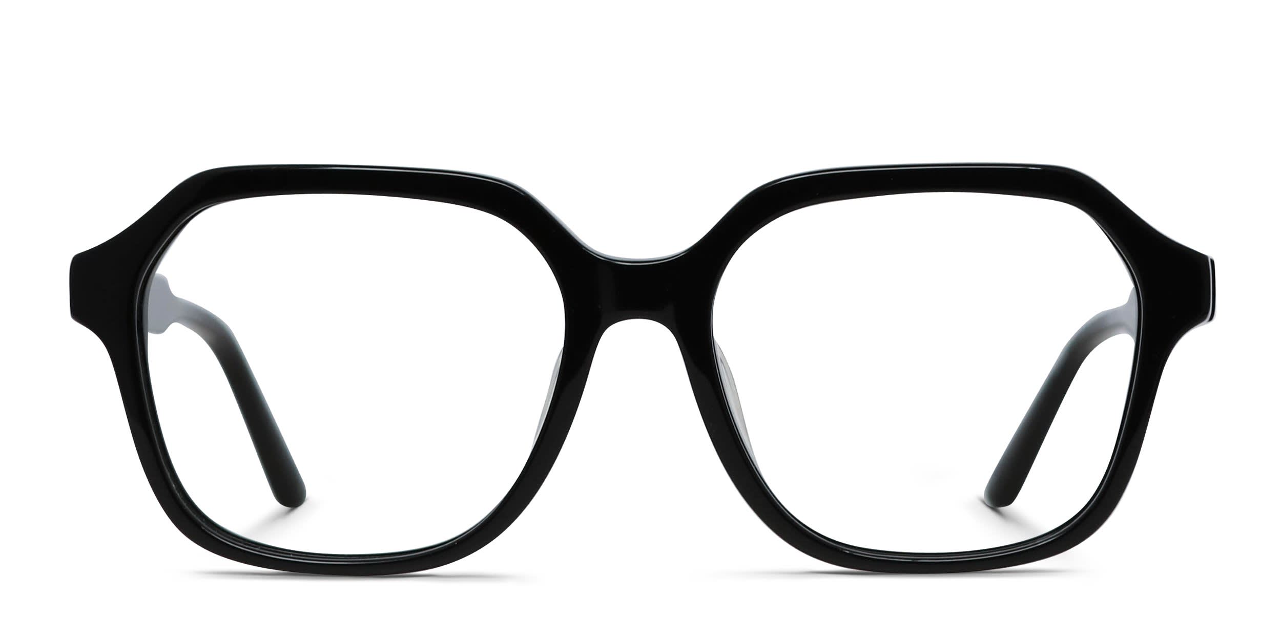 Amelia E. Luster Shiny Black glasses - Shiny Black - Frontal View