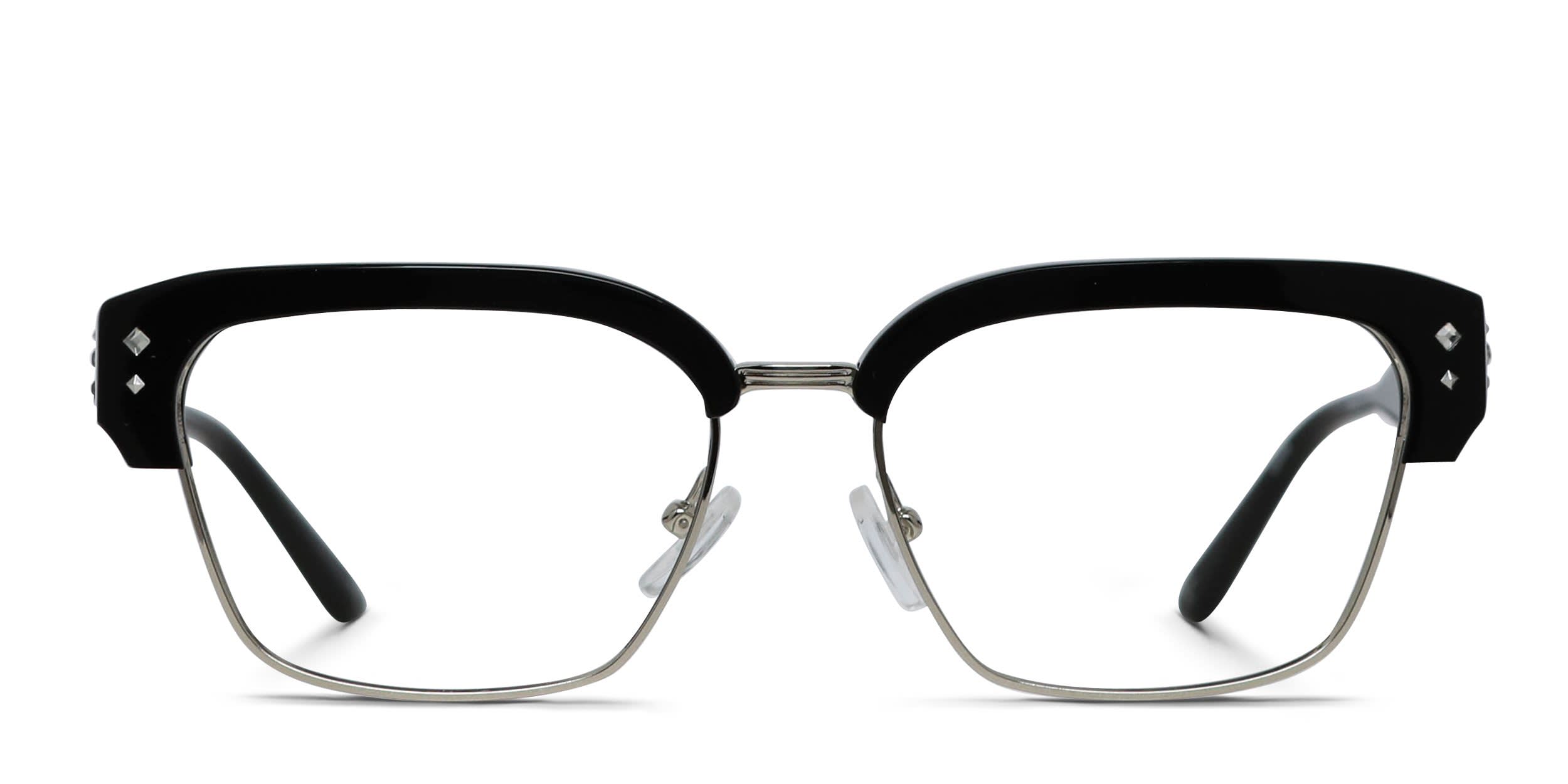 Amelia E. Driftstar Shiny Black, Silver glasses - Shiny Black / Silver - Frontal View