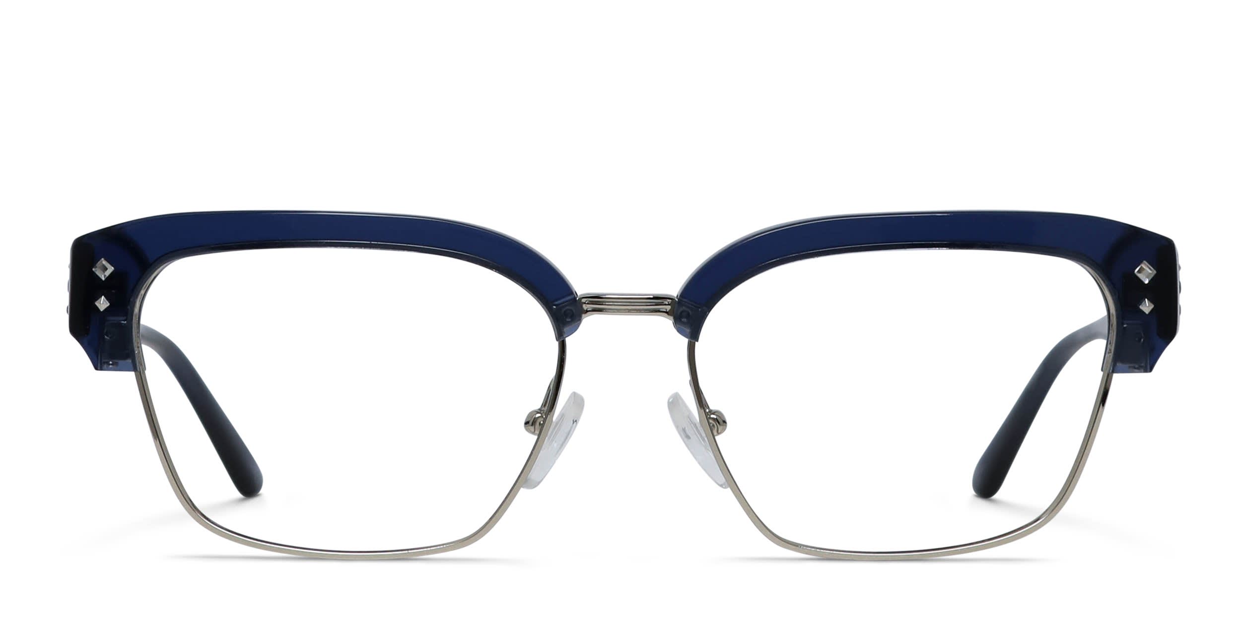 Amelia E. Driftstar Blue, Silver glasses - Blue / Silver - Frontal View