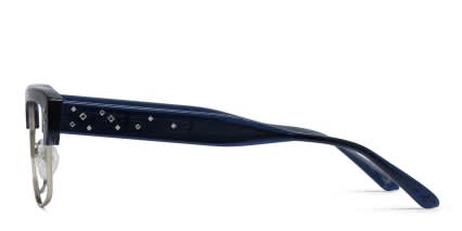 Amelia E. Driftstar Blue, Silver glasses - Blue / Silver - Side View