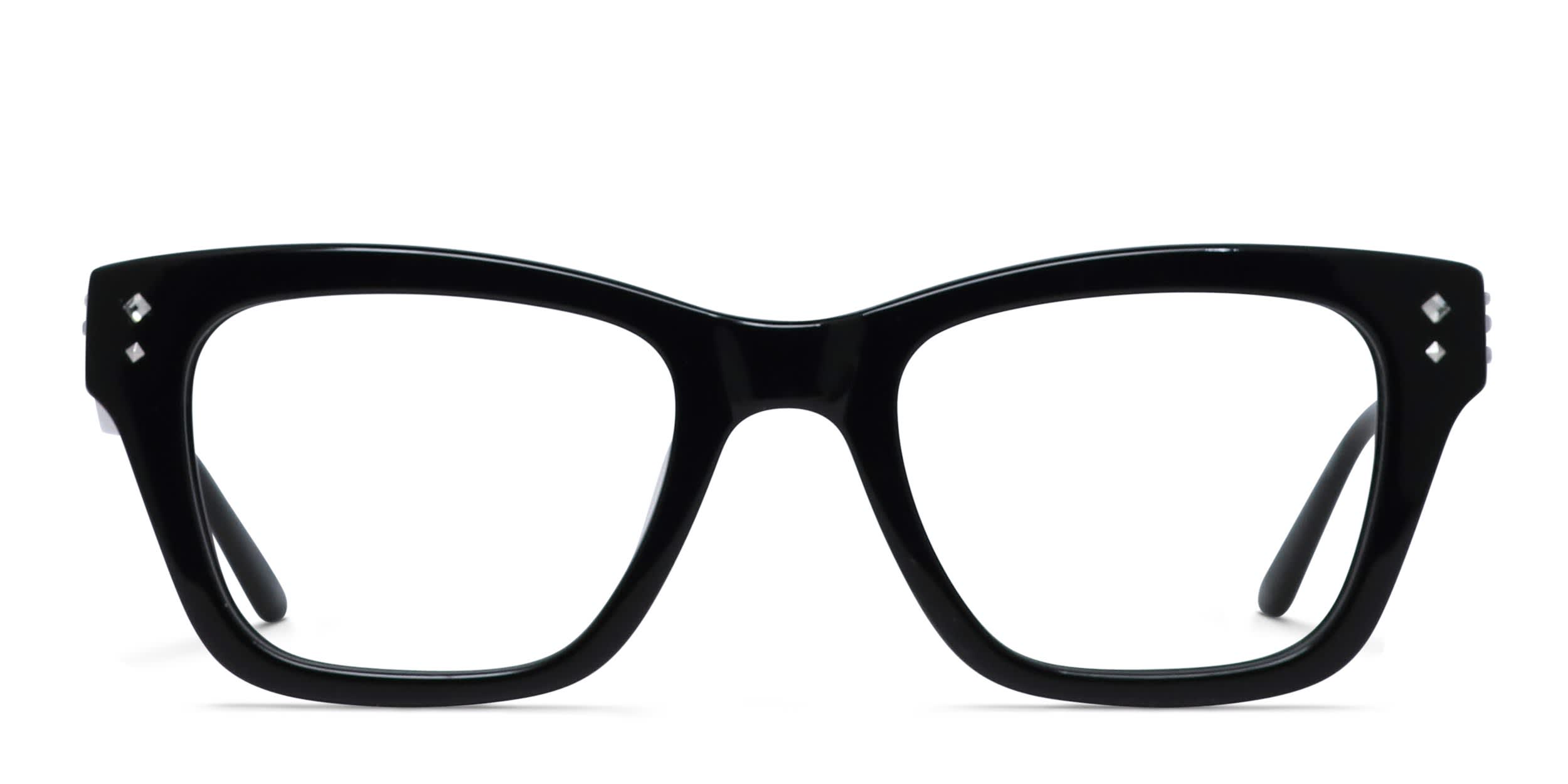Amelia E. Glowline Shiny Black glasses - Shiny Black - Frontal View