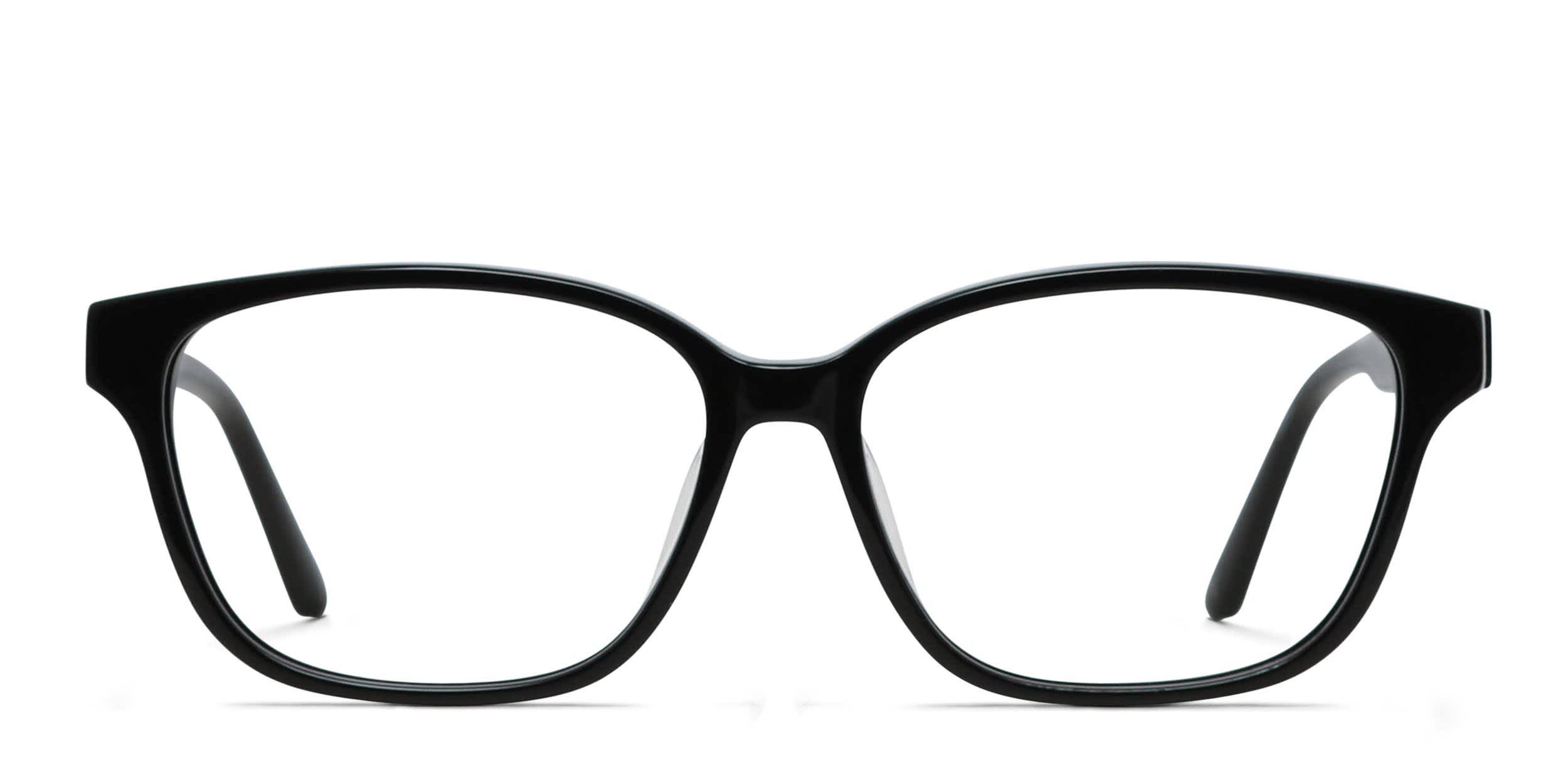 Amelia E. Despina Shiny Black glasses - Shiny Black - Frontal View