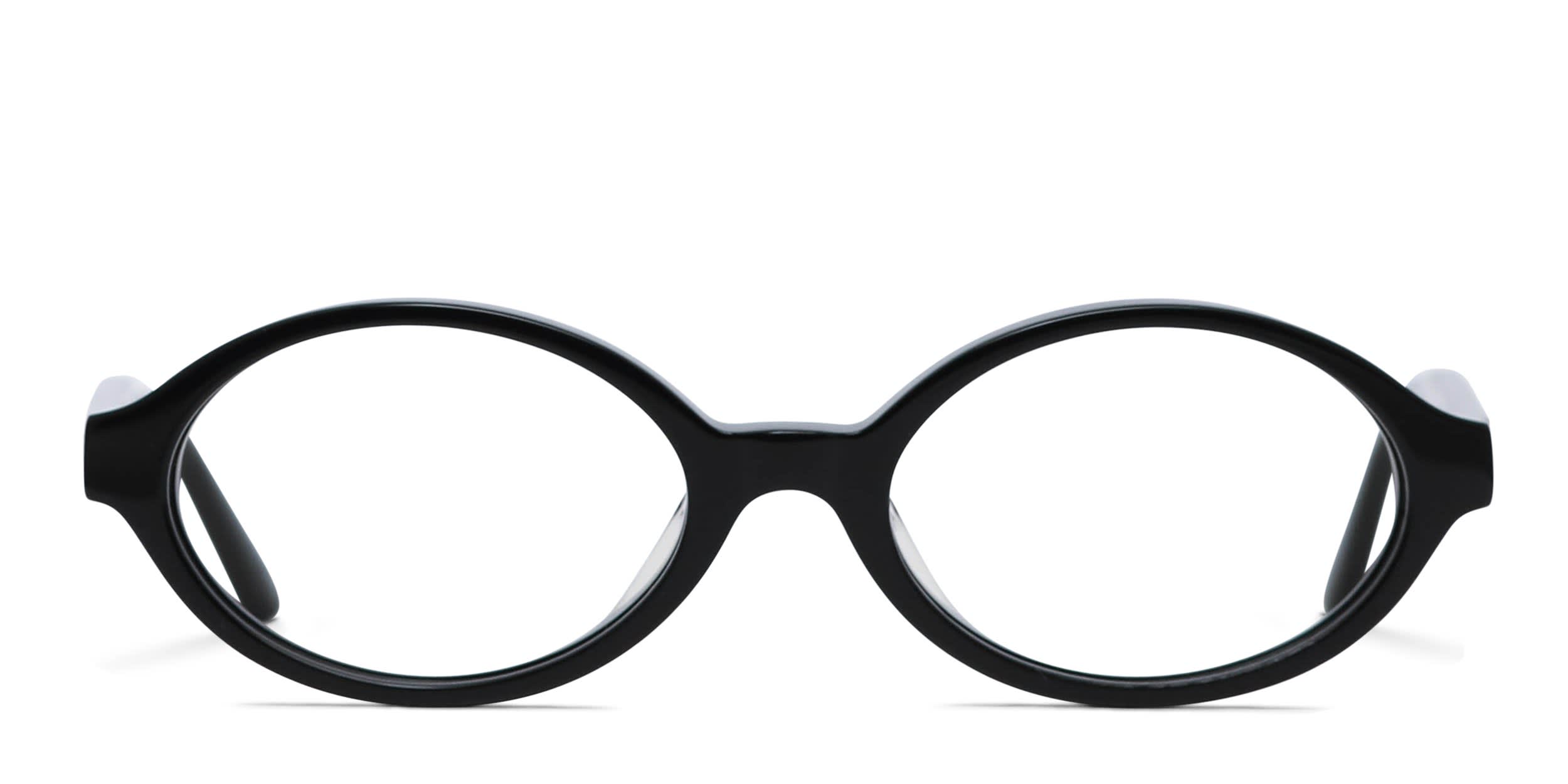 Amelia E. Robbie Shiny Black glasses - Shiny Black - Frontal View