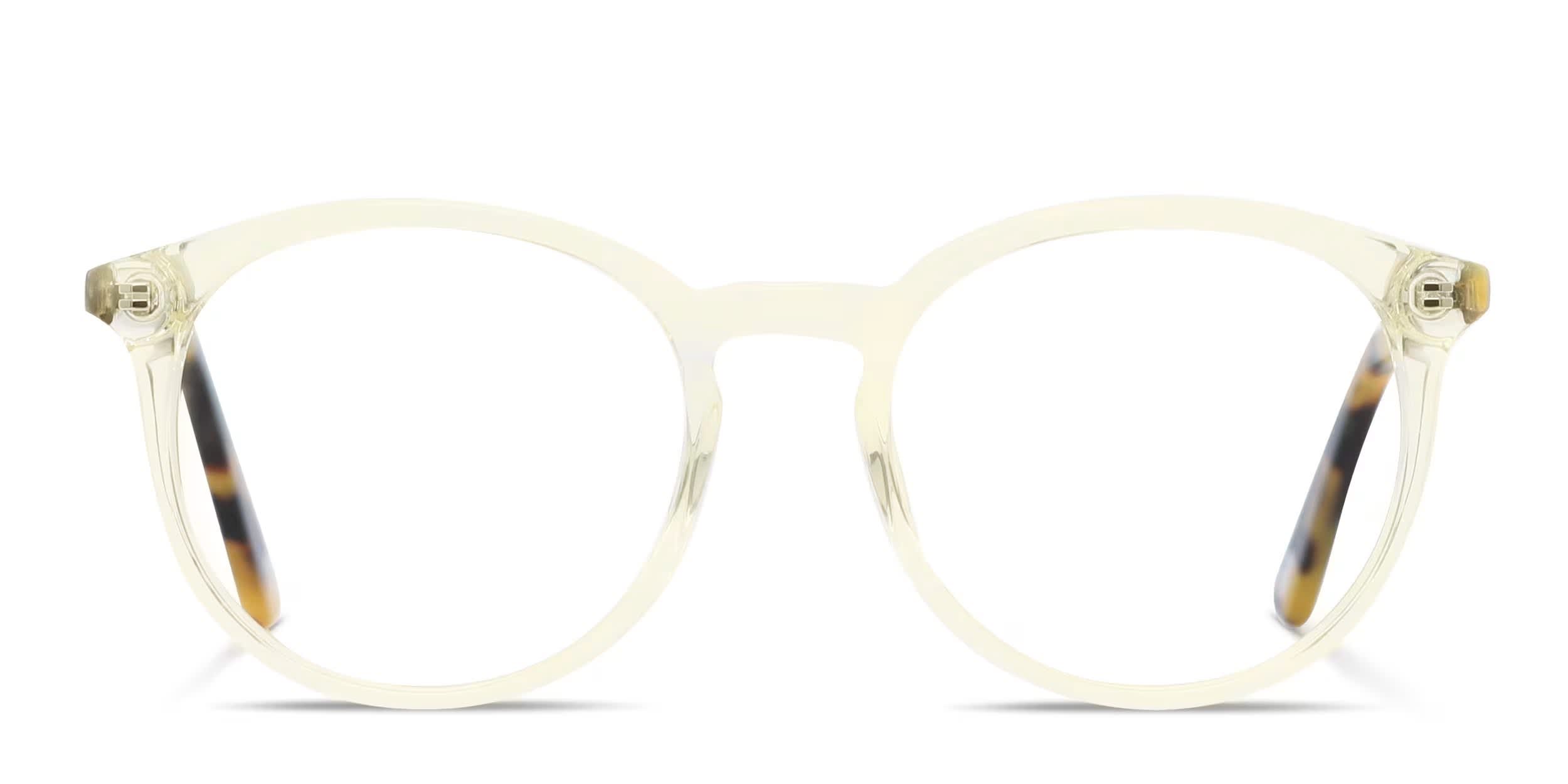 Piero  Ottoto Piero Clear Yellow, Tortoise Prescription Eyeglasses