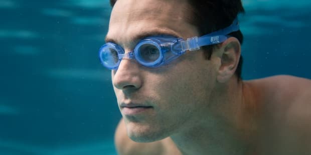 Revel Wave Swimming Goggles Blue Prescription Eyeglasses