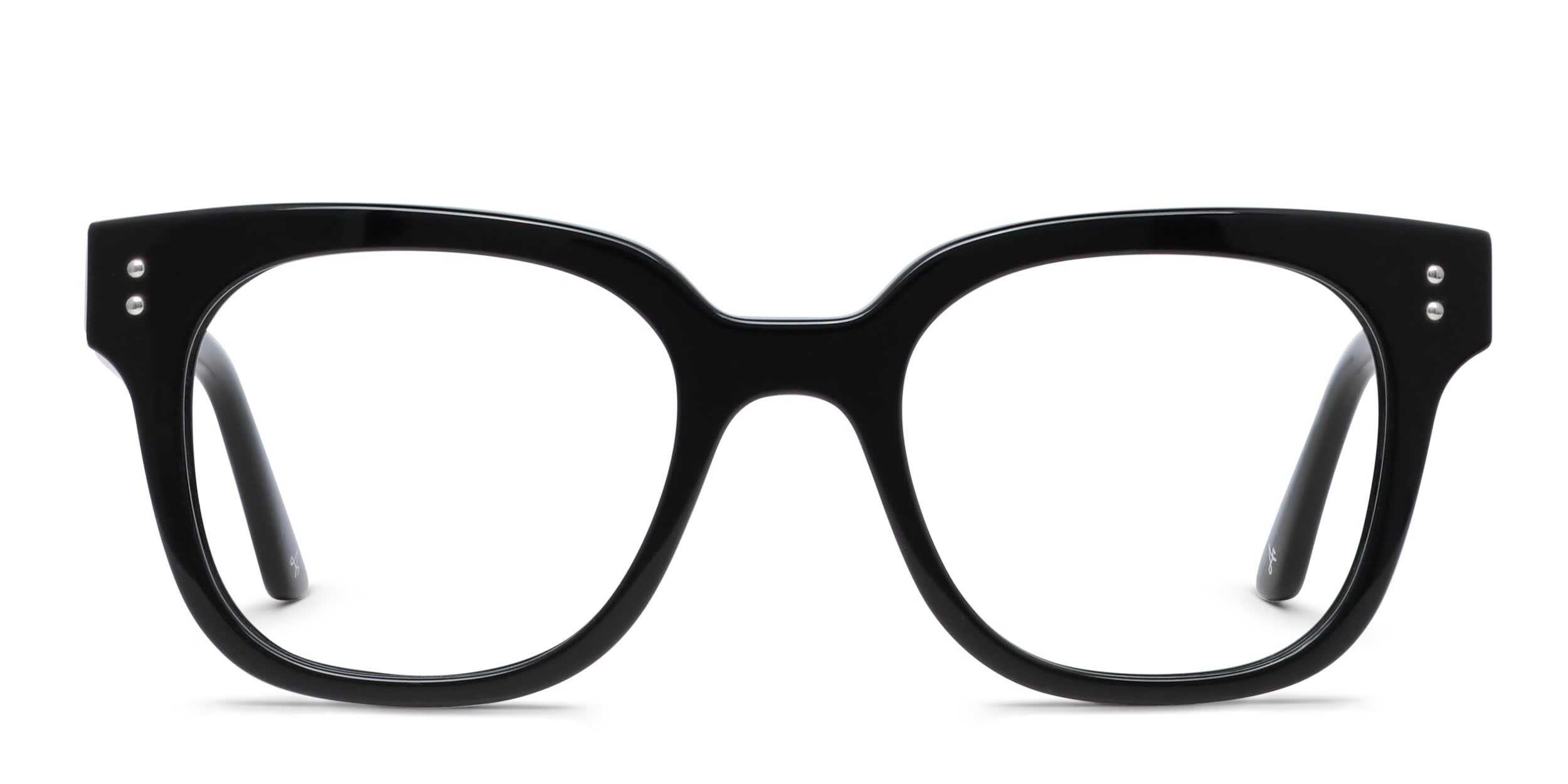 Amelia E. Maddie Shiny Black glasses - Shiny Black - Frontal View