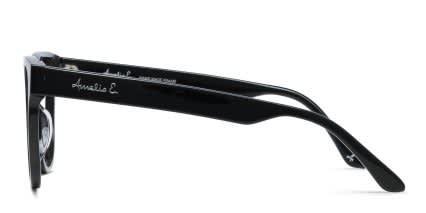 Amelia E. Makenzie Shiny Black glasses - Shiny Black - Side View