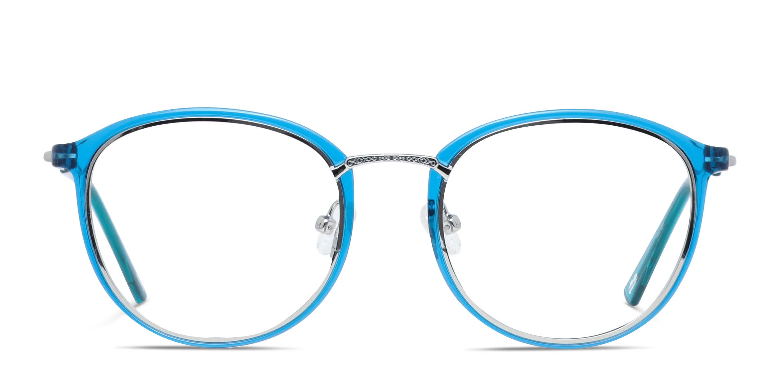 Ottoto Bellona Blue, Clear, Silver glasses - Blue / Clear / Silver - Frontal View