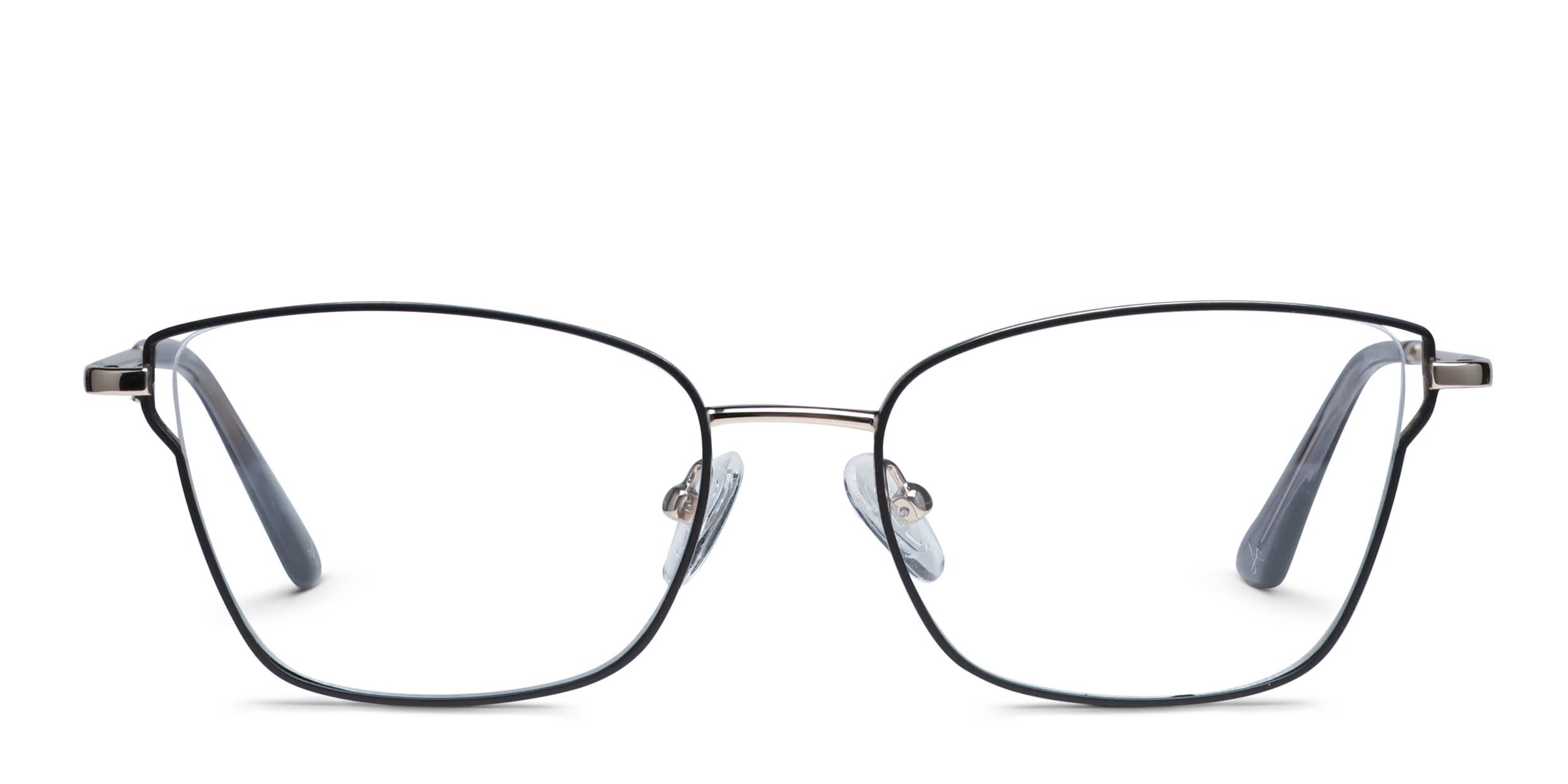 Amelia E. Audrey Black, Gold glasses - Black / Gold - Frontal View