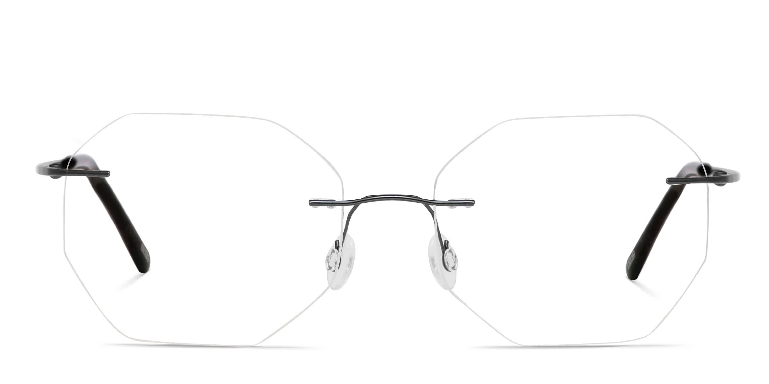 Ottoto Geo Shiny Black glasses - Shiny Black - Frontal View