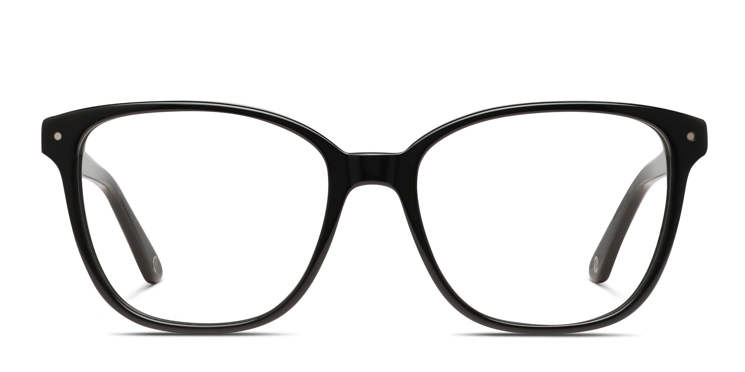 Muse Hopper Shiny Black glasses - Shiny Black - Frontal View