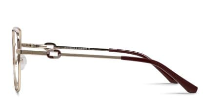 Maxima Red, Gold glasses - Red / Gold - Side View