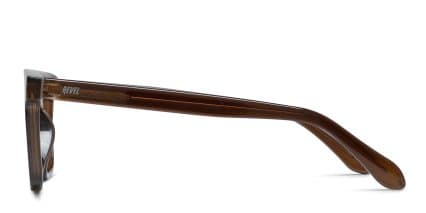 Revel Rafa w/Clip-On Brown glasses - Brown - Side View