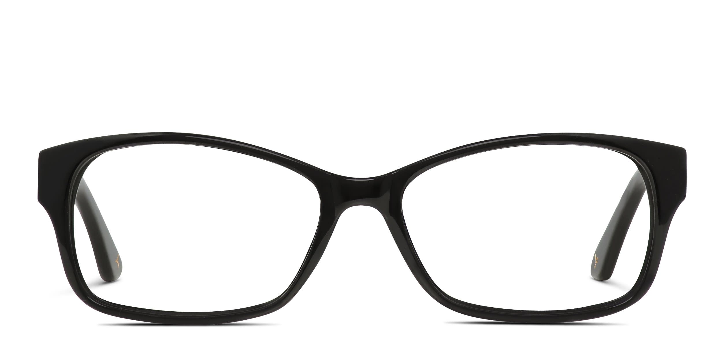 Amelia E. Alderney Shiny Black glasses - Shiny Black - Frontal View