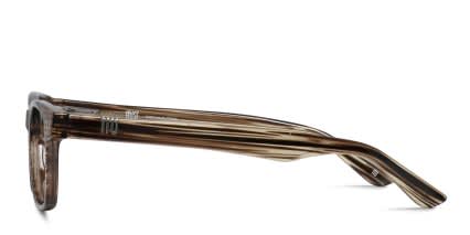 Muse Decode Brown, Clear glasses - Brown / Clear - Side View