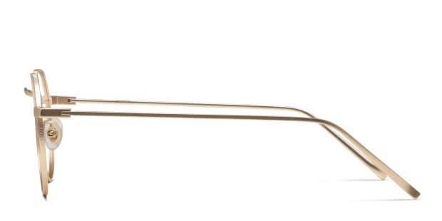 Ottoto Jrue Gold Prescription Eyeglasses