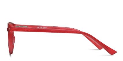 Smile Red glasses - Red - Side View