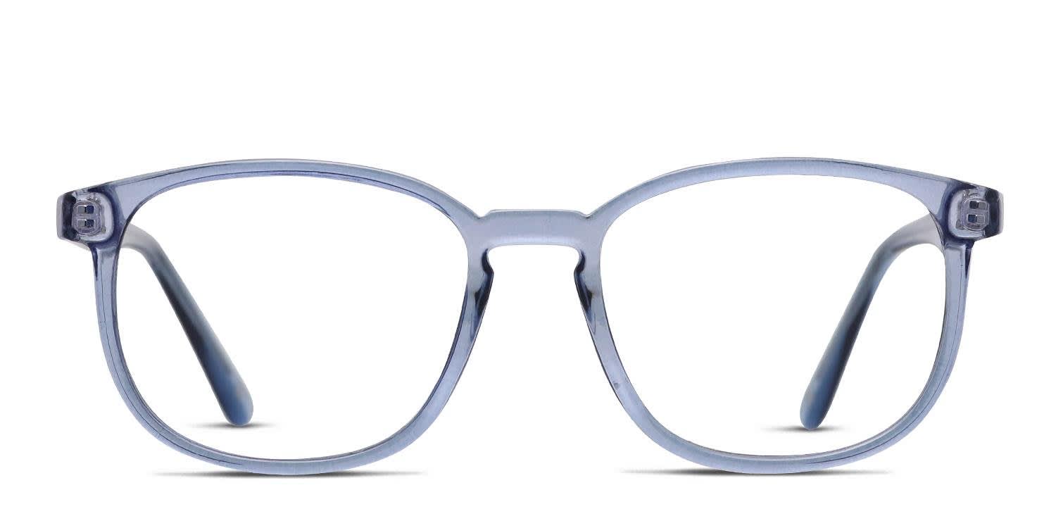 Muse x Transitions Campbell Blue, Clear glasses - Blue / Clear - Frontal View