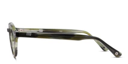 Muse x Transitions M Round Green, Gray glasses - Green / Gray - Side View