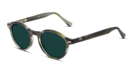 Muse x Transitions M Round Green, Gray glasses - Green / Gray - Angle View