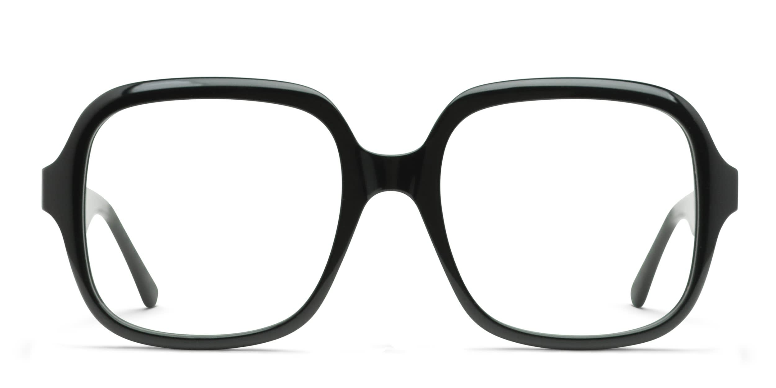 Muse x Transitions Provocateur Shiny Black glasses - Shiny Black - Frontal View