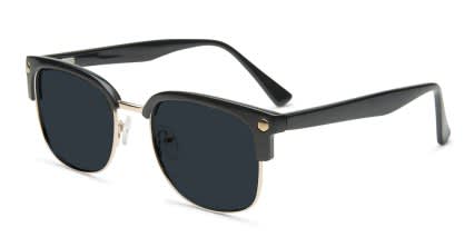 Muse x Transitions Elliot Black, Gold glasses - Black / Gold - Angle View