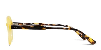 Ottoto Dune Yellow glasses - Yellow - Side View