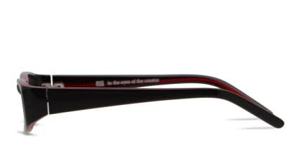 Muse x Transitions Karri Black, Red glasses - Shiny Black / Red - Side View