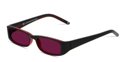 Muse x Transitions Karri Black, Red glasses - Shiny Black / Red - Angle View