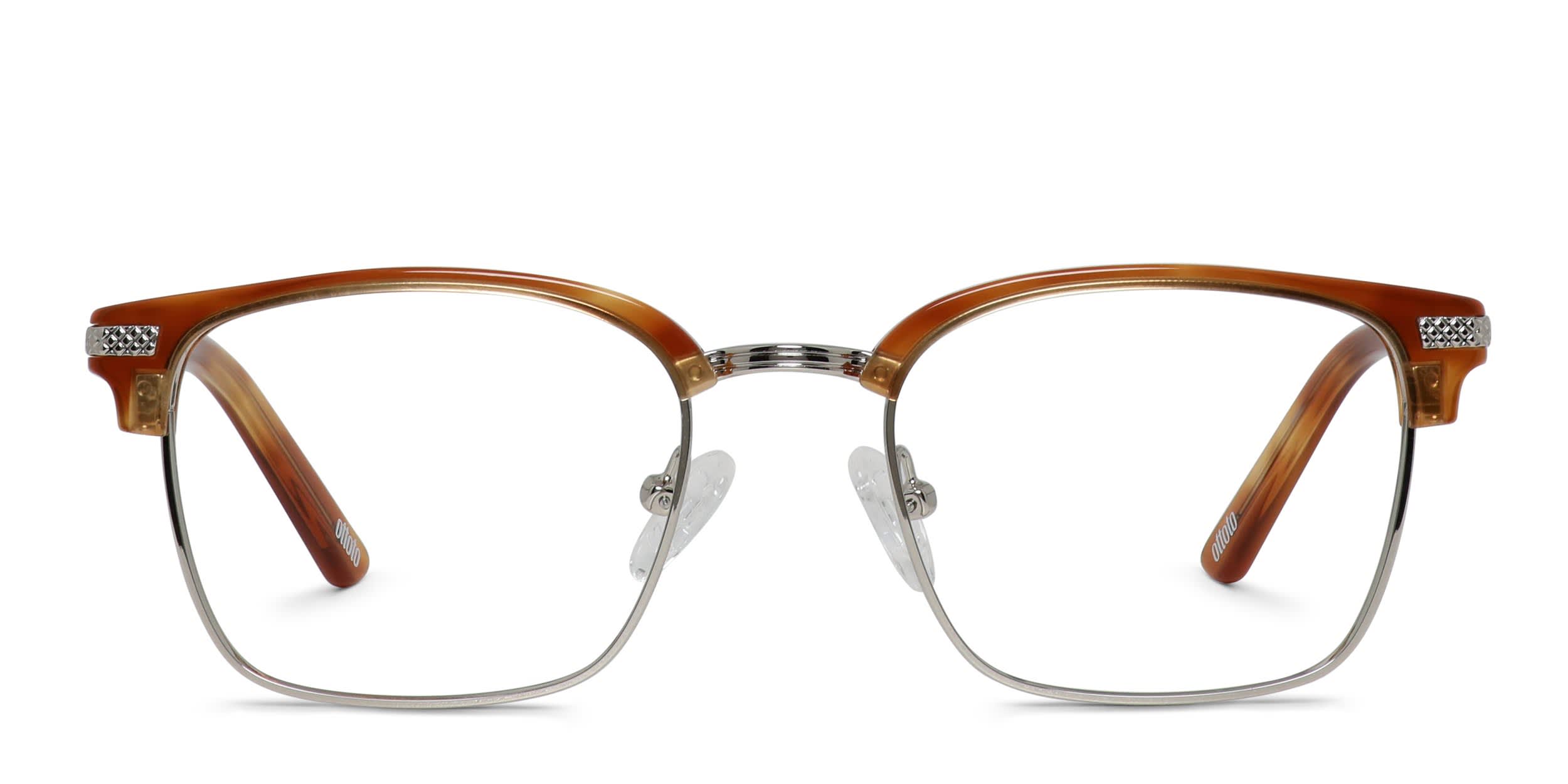 Ottoto Copperfield Orange, Silver glasses - Orange / Silver - Frontal View