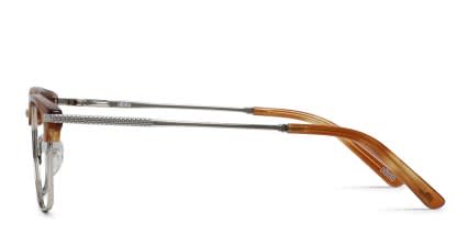 Ottoto Copperfield Orange, Silver glasses - Orange / Silver - Side View