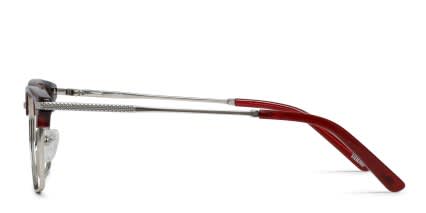 Ottoto Copperfield Red, Silver glasses - Red / Silver - Side View