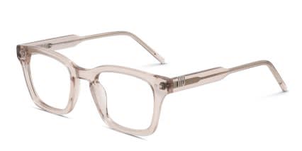 Muse Toppin Beige, Clear glasses - Beige / Clear - Angle View